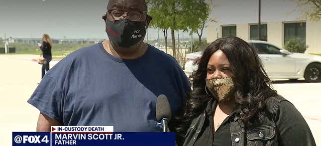 Marvin Scott Jr. and LaShandra Scott, parents of Marvin Scott III.