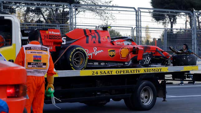 Image for article titled Baku&#39;s Brutal Turn 8 Destroyed Some Formula One Cars In A Ridiculously Long Qualifying Session