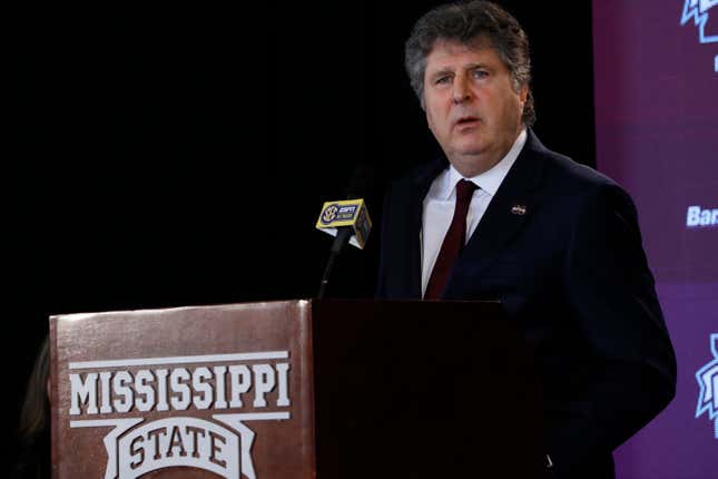 Mississippi State University coach Mike Leach.