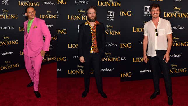 Image for article titled All the Animal Print, Metallics, Feathers and Beyoncé at The Lion King Premiere