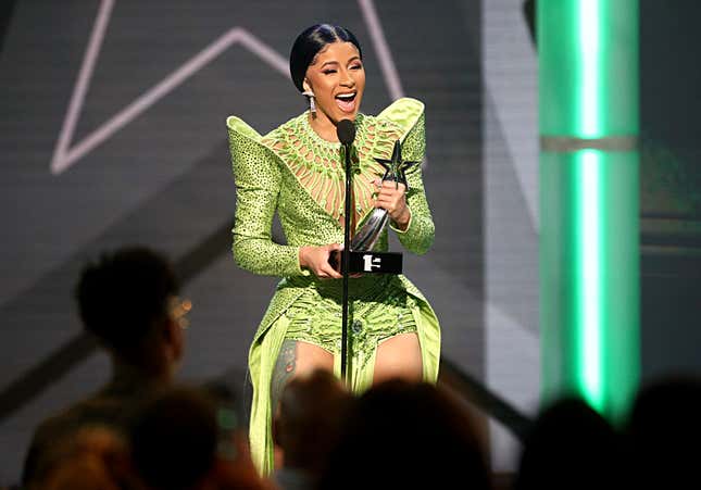 Image for article titled We Are All Witnesses: Cardi B Surpasses Lauryn Hill for Longest Charting Debut Album by a Female Rapper