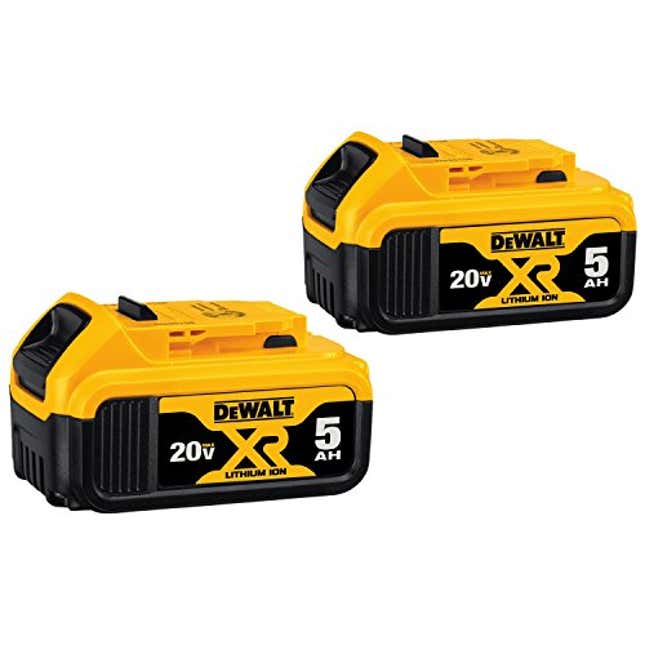 Image for article titled Grab the DEWALT 20V MAX XR Battery for 43% Off