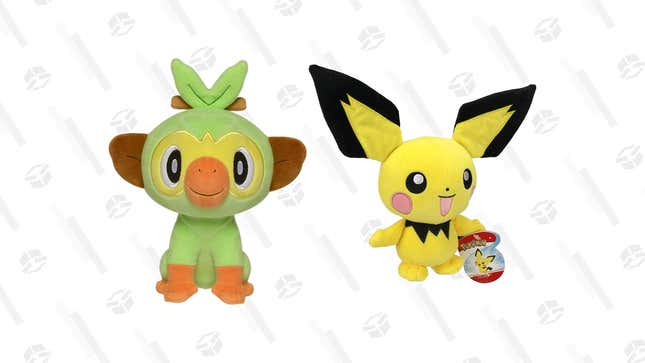 Plushie Grookey | $11 | Amazon
Plushie Pichu | $13 | Amazon