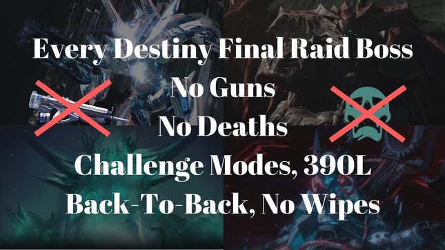 <i>Destiny</i> Players Kill Every Raid Boss Without Using Guns (Or Dying)