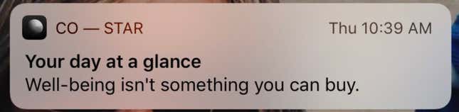 Image for article titled Why Are Co-Star's Daily Notifications So Rude?