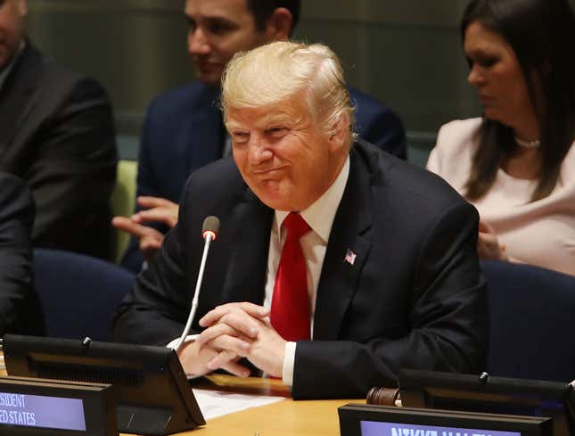 Image for article titled Trump Thanks United Nations For Inviting Him To Their Country