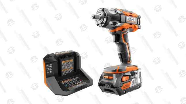 RIDGID 18V Cordless Mid-Torque Impact Wrench Kit | $149 | The Home Depot