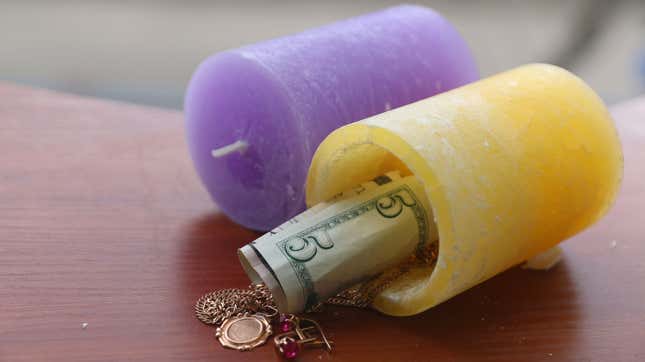 Hide Your Valuables Inside a Hollowed Out Decorative Candle