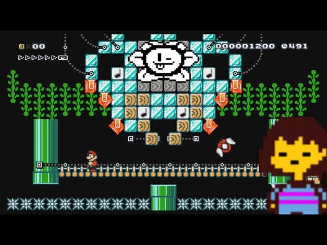 <i>Undertale's</i> Final Boss Fight, Recreated in <i>Mario Maker</i>