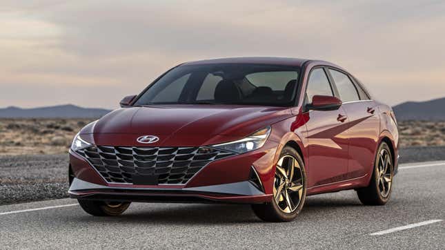 Image for article titled The 2021 Hyundai Elantra Has A Sharp New Look