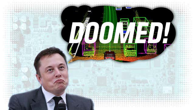 Image for article titled Why Elon Musk Shouldn&#39;t Dismiss Lidar UPDATED