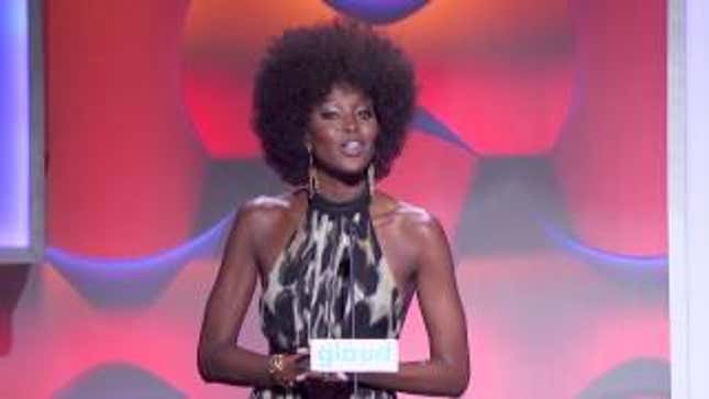Carmen Carrera Gets Shout Out From Naomi Campbell at GLAAD Awards