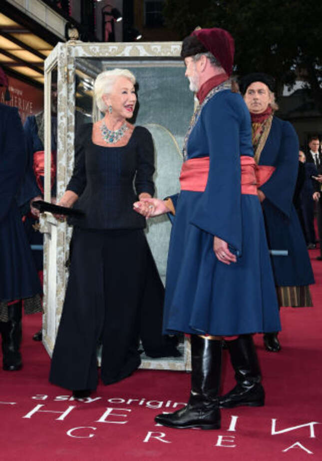 Image for article titled Helen Mirren Now Travels By Manservant