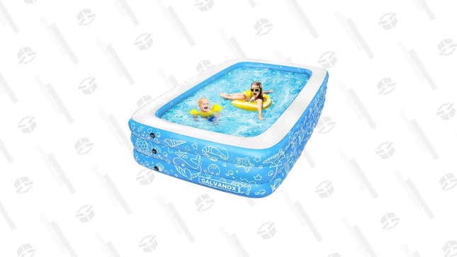 Extra Large Above Ground Inflatable Pool | $91 | DailySteals | Use code KJPOOL