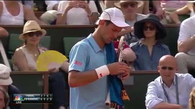 NBC Provides Lovely Slow-Mo Replay Of Novak Djokovic Throwing Up