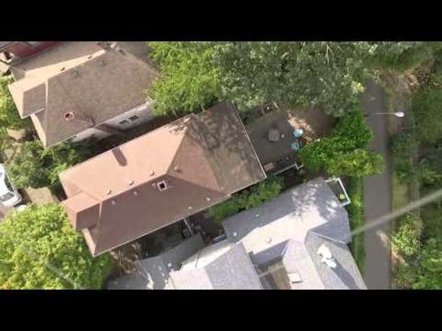 Guy Crashes Drone On Neighbor's Roof, Rescues It With Another Drone