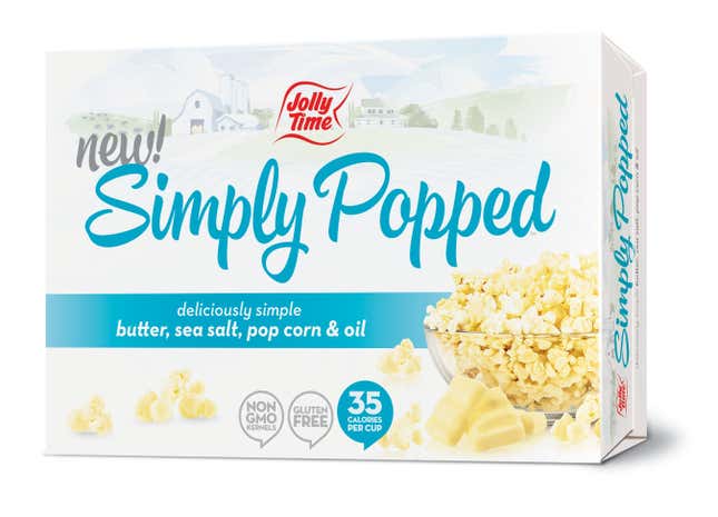 Jolly Time Natural Minis Microwave Popcorn Bags, Single Serving