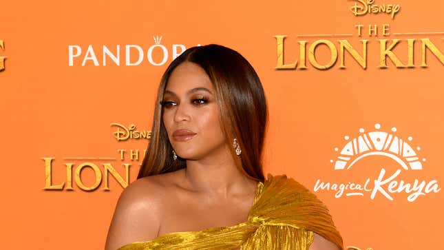 Beyonce Knowles-Carter attends the European Premiere of Disney’s “The Lion King” on July 14, 2019 in London, England.