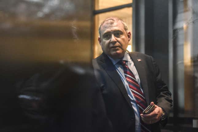 Lev Parnas arrives at Federal Court on December 17, 2019 in New York City. Parnas, an associate of Rudy Giuliani, appears in court on Tuesday as federal prosecutors seek to have his bail revoked for allegedly concealing a $1 million payment they say he received from Russia before his arrest.