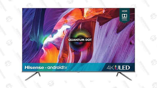   Hisense 75&quot; H8G Quantum-Series 4K Smart TV | $1,300 | Amazon
Hisense 55&quot; H8G Quantum-Series 4K Smart TV | $500 | Amazon
Hisense 50&quot; H8G Quantum-Series 4K Smart TV | $380 | Amazon 