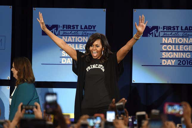 Image for article titled Michelle Obama and a Host of Celebrities to Celebrate Students Aiming to Reach Higher