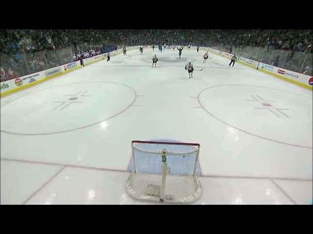 Calgary Flames Score On Their Own Net During Delayed Penalty