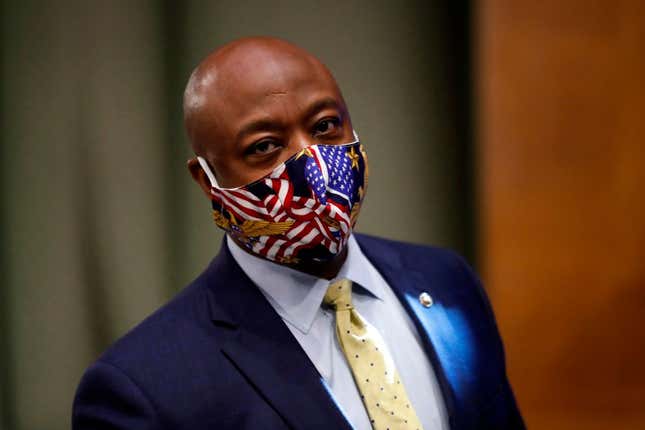 Image for article titled Tim Scott, the Lone Black Republican Senator, Tasked With Coming Up With GOP&#39;s Police Reform Plan, and I’m Not Mad