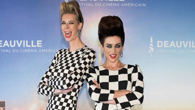 Luebbe (L), DeBoer (R) at the Deauville American Film Festival on September 13, 2019 in Deauville, France