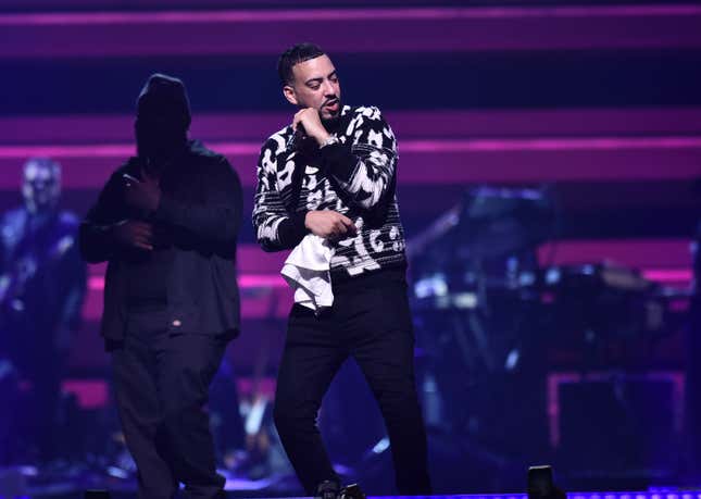 Image for article titled French Montana Concedes Drake Could &#39;Probably&#39; Beat Him in Head-to-Head Hits Battle; Water Declares It Is &#39;Likely&#39; Wet