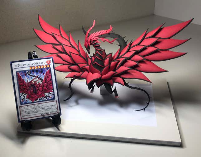 Image for article titled Paper Craft Makes For Impressive Yu-Gi-Oh Fan Art