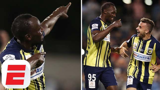 Usain Bolt, Aspiring Soccer Player, Scores Two Goals In His First Start