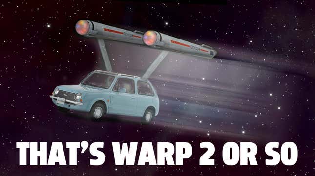 Image for article titled In Your Head, What Counts As Warp Speed In Your Car?