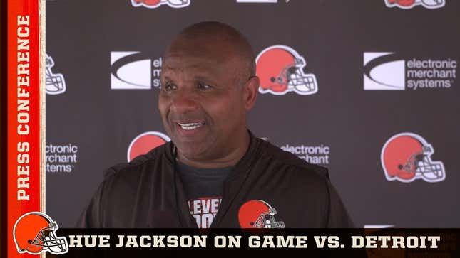 Hue Jackson Doesn't Sound Real Happy With His Loudmouthed Defensive Coordinator