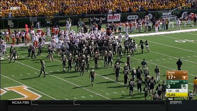 Texas, Baylor Team Up To "Fight" Each Other