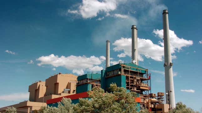 The coal-fired power plant in Colstrip, Montana.