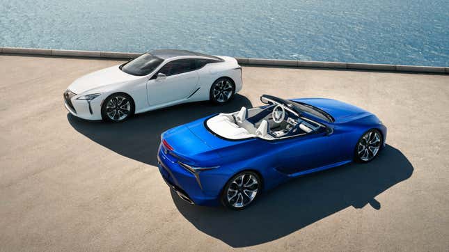 Image for article titled The 2021 Lexus LC500 Convertible Loses Its Roof And Becomes The Best Lexus Still No One Will Buy