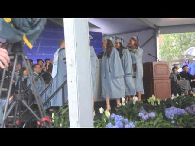 Emma Sulkowicz and Friends Carried Mattress During Columbia Graduation
