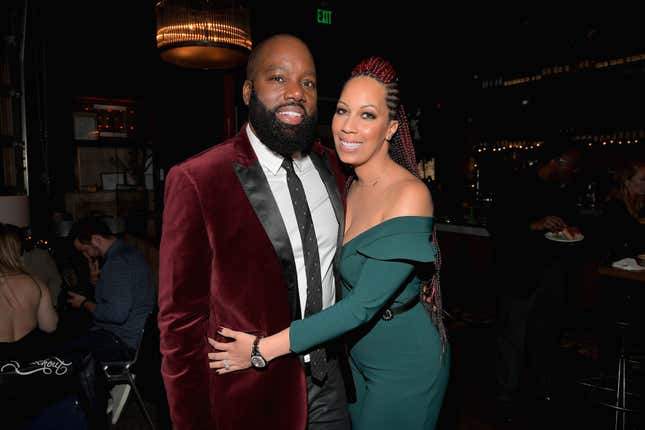 David E. Talbert (L) and Lyn Talbert attend the after party for Special Screening Of Netflix Films’ “El Camino Christmas” on December 6, 2017 in Hollywood, California.