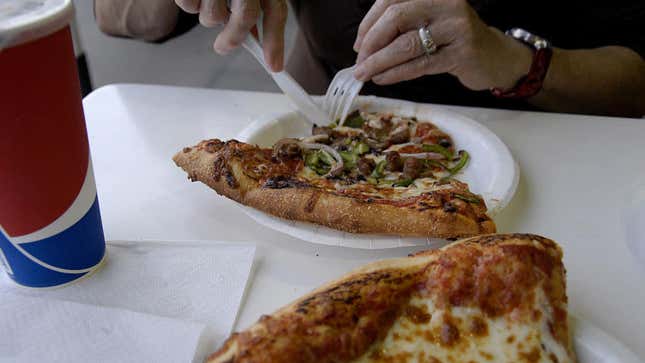 Pizza at a Costco in Maui