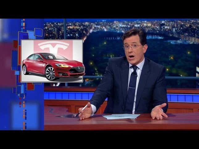 <i>The Late Show With Stephen Colbert</i> Features Our Tesla Autopilot Video And Now I'm Famous