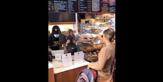 Image for article titled White Woman Berates Bakery Worker With the N-Word. This Time the Karen Is a Mother of Biracial Children