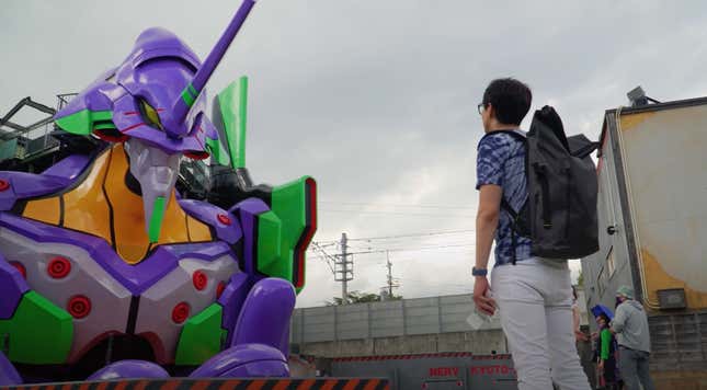 Image for article titled Up Close With The Latest Giant Evangelion Statue