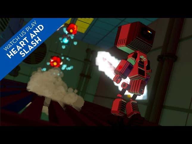 Help A Robot Find Love By Fighting Through Colorful Dungeons