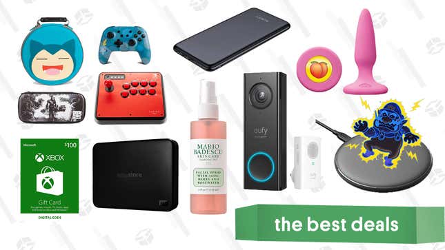 Image for article titled Thursday&#39;s Best Deals: $100 Xbox Gift Card, Anker Wireless Charging Pad, Babeland Flash Sale, PowerA Switch Accessories, Aukey Power Bank, and More