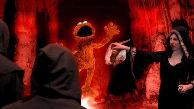Image for article titled New ‘Sesame Street’ Character Shudders To Life As Producers Complete Ritual To Imprison Damned Soul Within Puppet