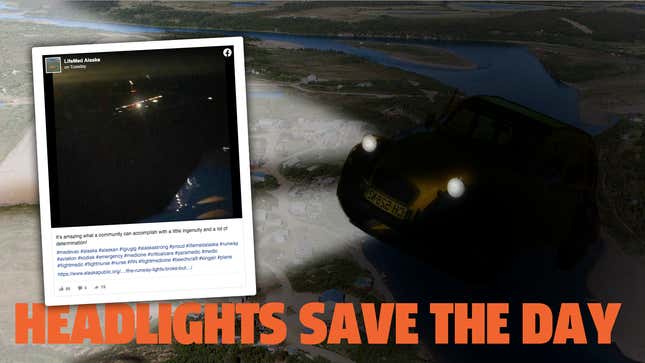 Image for article titled A Remote Alaskan Town Used Car Headlights To Help Save A Kid