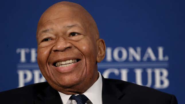 In this Aug. 7, 2019, photo, House Oversight and Reform Chairman Rep. Elijah Cummings speaks at the National Press Club in Washington, D.C. Cummings, who headed one of the committees leading the House impeachment probe of Donald Trump, died early the morning of Oct. 17, 2019, at the age of 68.