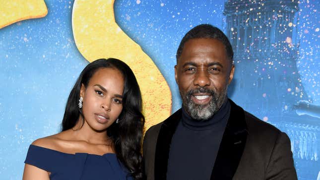 Sabrina Dhowre Elba and Idris Elba attend The World Premiere of Cats on December 16, 2019, in New York City. 