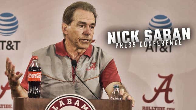Nick Saban Sure Was Cranky About A Lot Of Things Yesterday