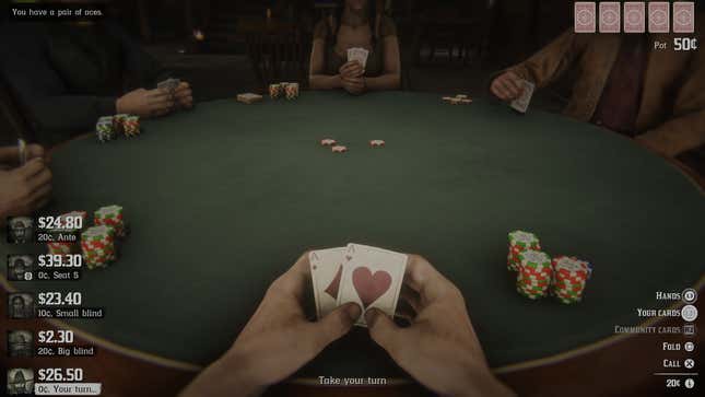 Image for article titled Poker In Red Dead Online Is Not Available Everywhere Due To Regional Laws